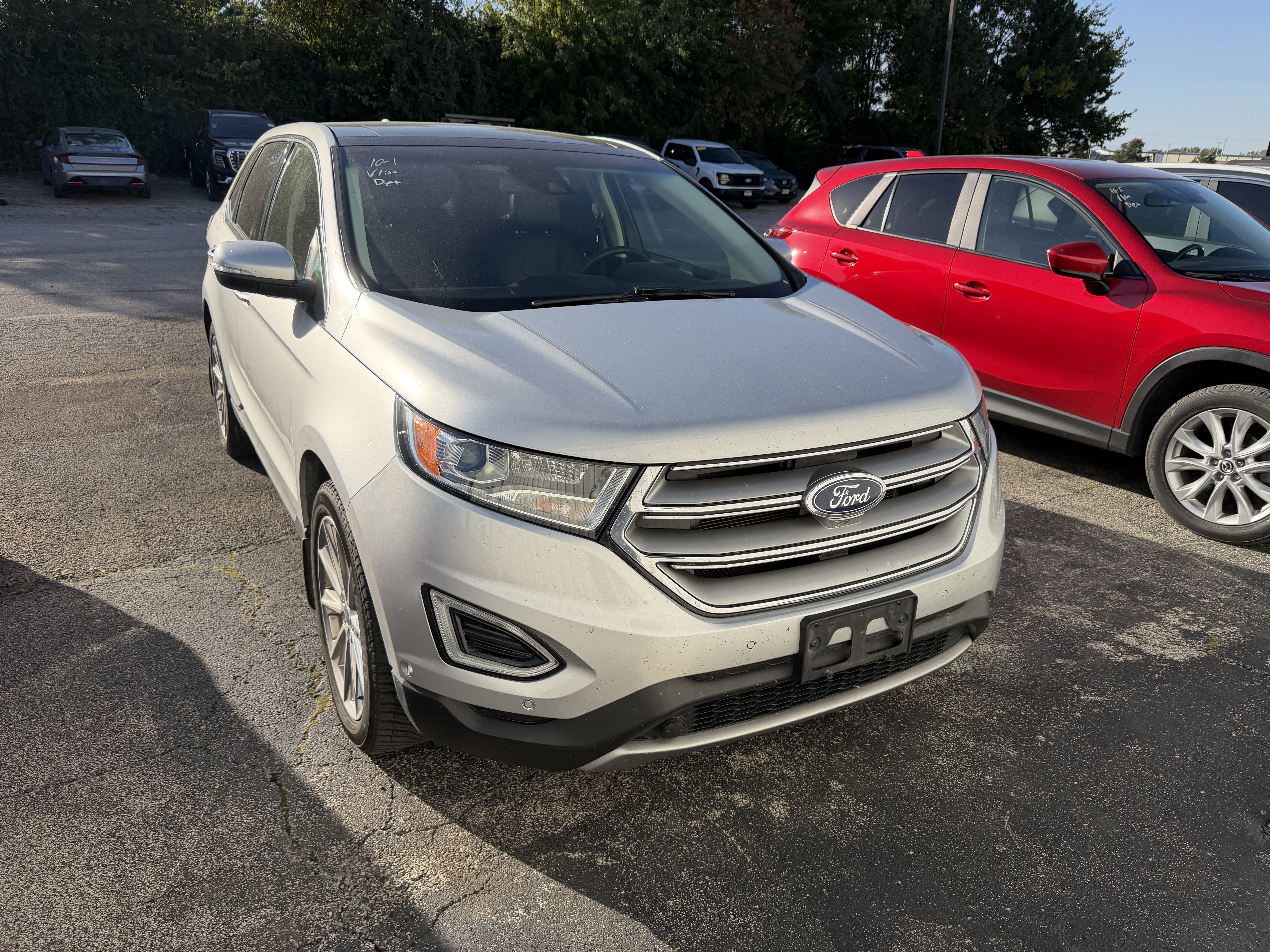 Used 2017 Ford Edge Titanium with VIN 2FMPK4K86HBB99368 for sale in Lincoln, IL