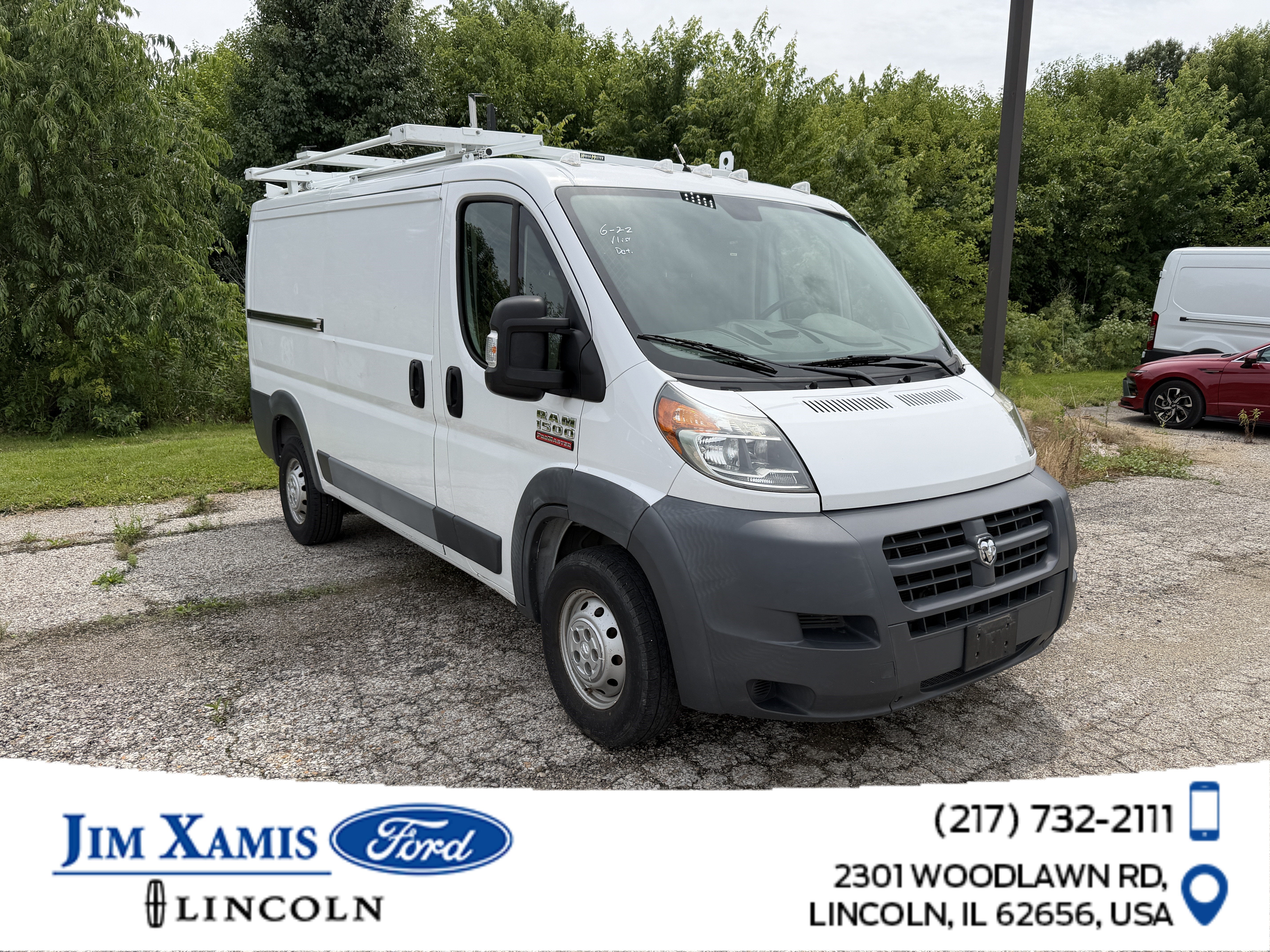 2016 RAM ProMaster Cargo Van Low Roof